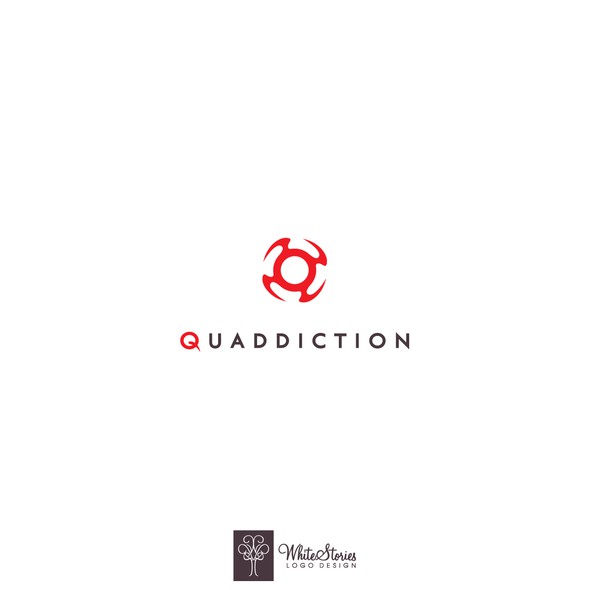 Quadcopter logo with the title 'Quaddiction'