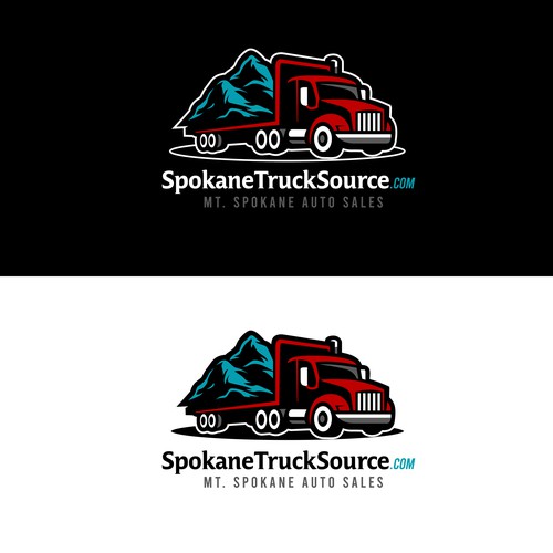 Trucking logo with the title 'Logo for a Trucking Company'