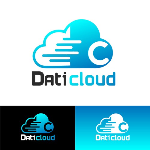 Cloud brand with the title 'Cloud service logo '