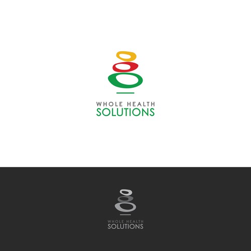 Happiness logo with the title 'Logo Design - Whole Health Solutions'