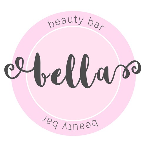 Beauty salon design with the title 'Logo to beauty salon "Bella"'