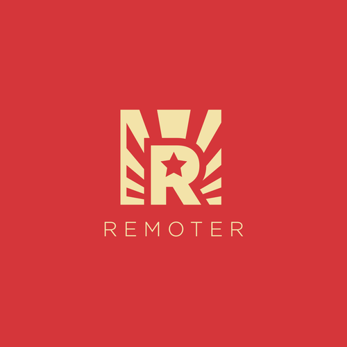 Remote logo with the title 'R Propaganda Logo Design'