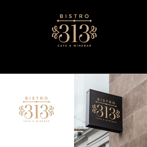 Bistro logo with the title 'Bistro 313'