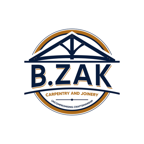 Carpentry design with the title 'B.ZAK'