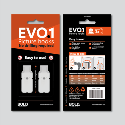 Retail packaging with the title 'Packaging Design'