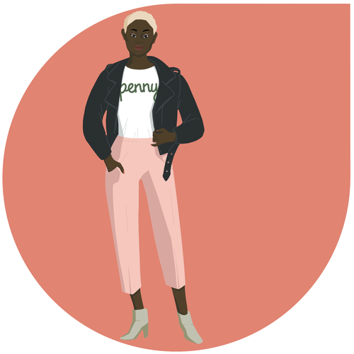 Girl power design with the title 'Illustration for money management platform '