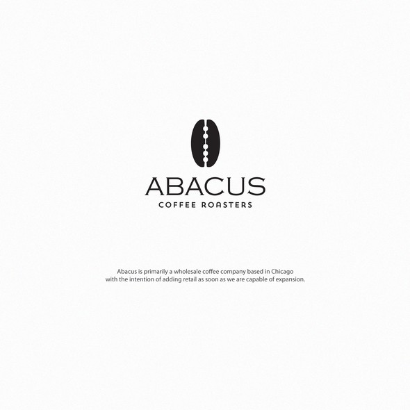 Roaster logo with the title 'abacus coffee roasters'