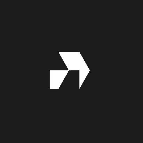 Futuristic logo with the title 'Brandmark-NR1973'