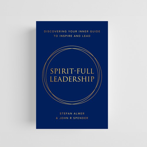 Attractive book cover with the title 'Spirit-Full Leadership Stylish Book Cover Design'