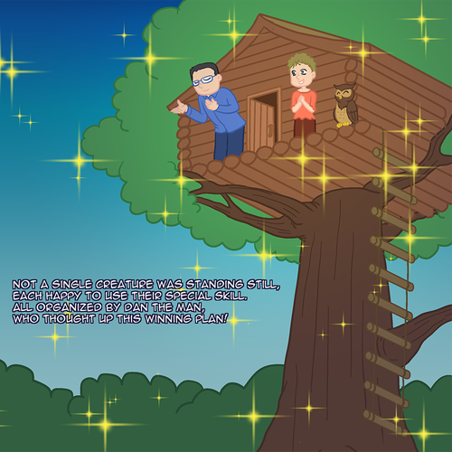 Tree house design with the title 'Treehouse'