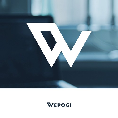 World logo with the title 'Wepogi Global Marketing Agency Logo Design'