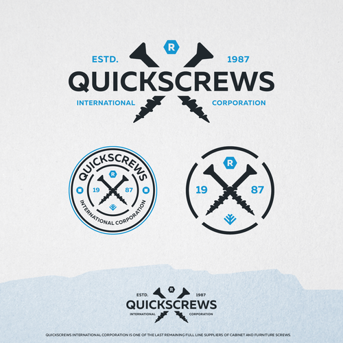 Screw logo with the title 'Quickscrews'