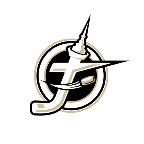 Hockey puck logo with the title 'hockey school based in Toronto, Canada'