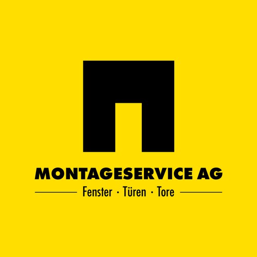 Gate design with the title 'Minimalist logo for a construction company'