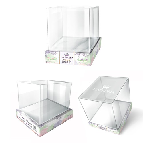 Feminine packaging with the title 'product package'