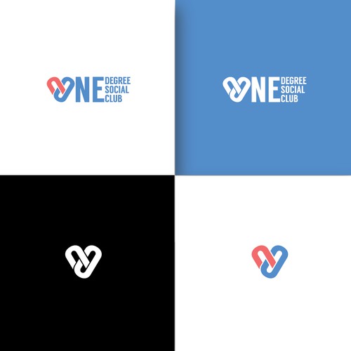 Lettermark logo with the title 'Dating website logo'