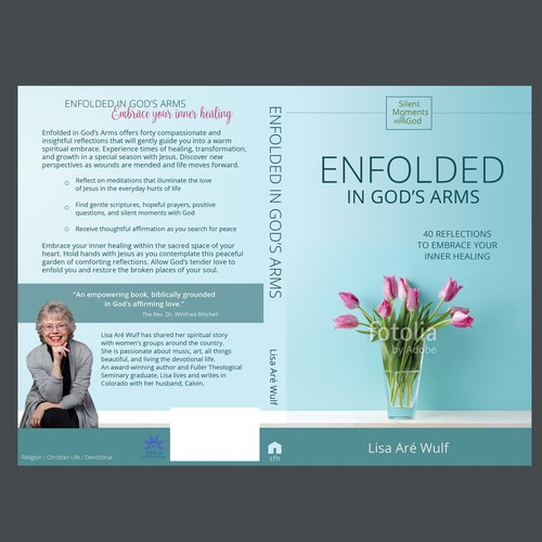 Study design with the title 'Enfolded book cover'