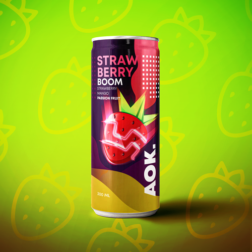 Strawberry packaging with the title 'Entry'