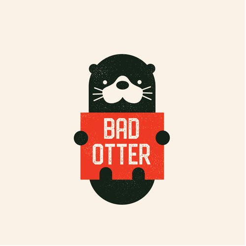 Otter logo with the title 'Logo for an outdoor apparel company'