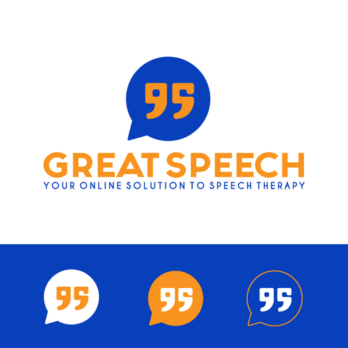 Online course logo with the title 'Great Speech'