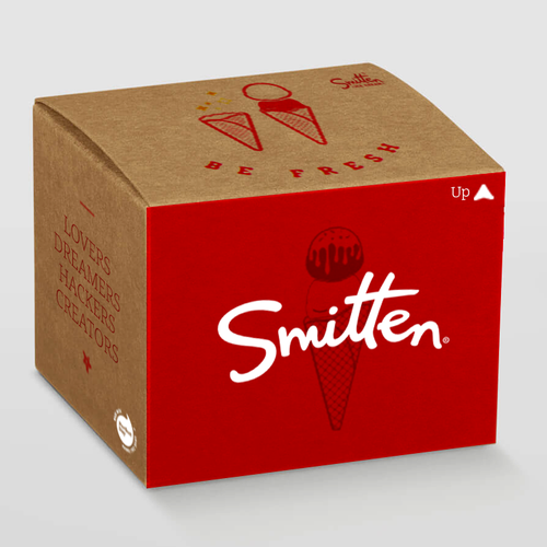 Ice cream shop design with the title 'Ice cream box'