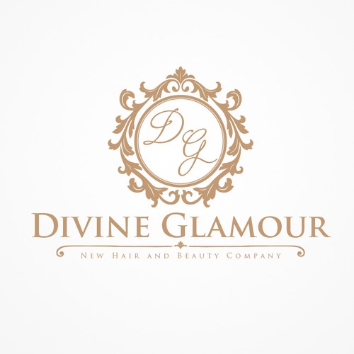 Glamorous logo with the title 'Logo For Beauty Company'