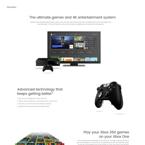Product page design with the title 'eCommerce store product page'