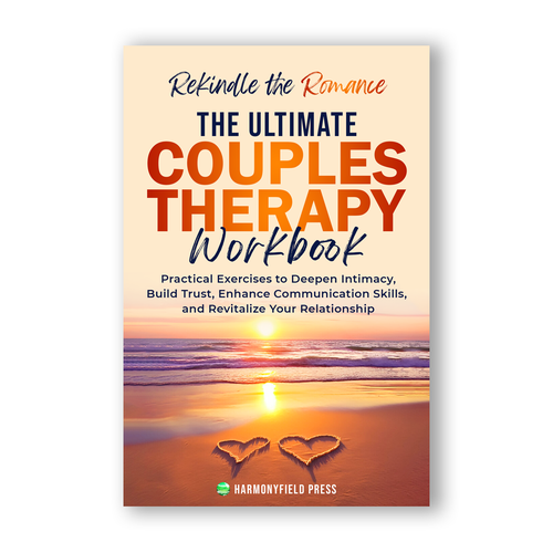 Relationship book cover with the title 'The ultimate couples therapy workbook'