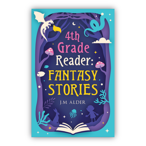 Childish design with the title 'Book Cover design for Children'