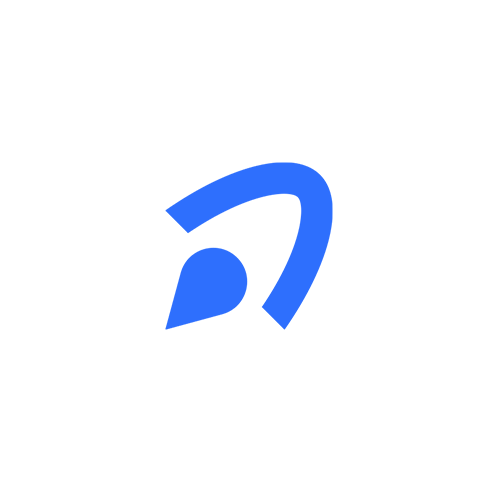 Rocket logo with the title 'Modern Logo for Shopify Delivery Date Estimator App'