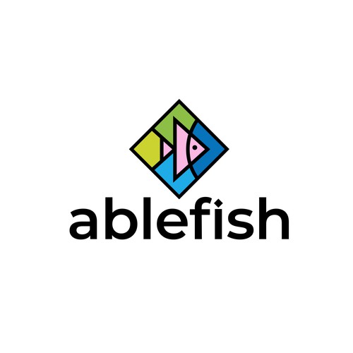 Mosaic logo with the title 'Able fish'