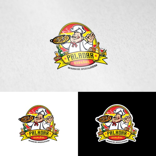 Creative-drawing logo with the title 'Restaurant logo'