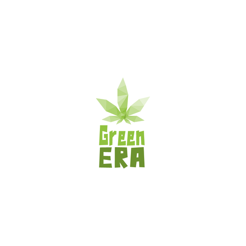 Low poly logo with the title 'Green ERA'
