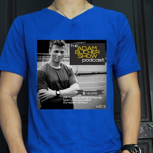 Show design with the title 'the adam blicher'