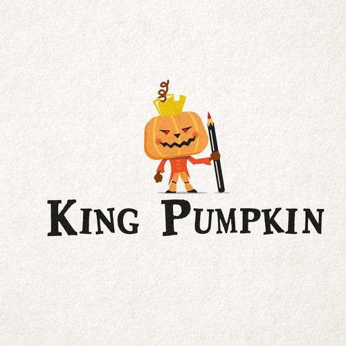 Pumpkin design with the title 'King Pumpkin'