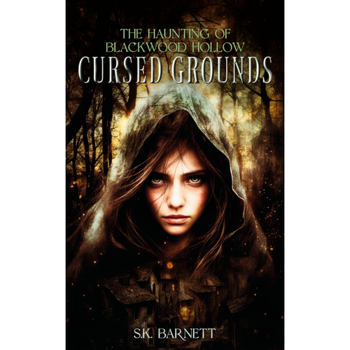 Urban fantasy book cover with the title 'Cursed Grounds'