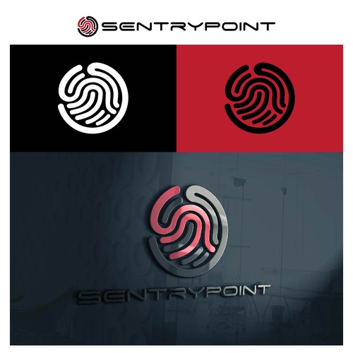 Fingerprint design with the title 'Sentrypoint Logo Concept'