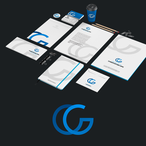 Icon brand with the title 'CG logo'