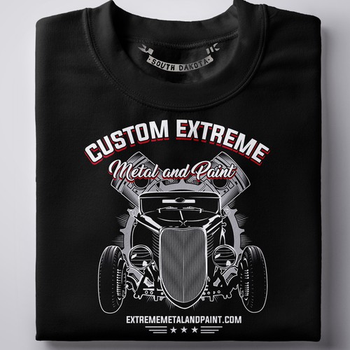 Hot rod design with the title 'hot rod'