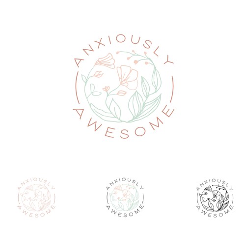 Romantic logo with the title 'logo design'