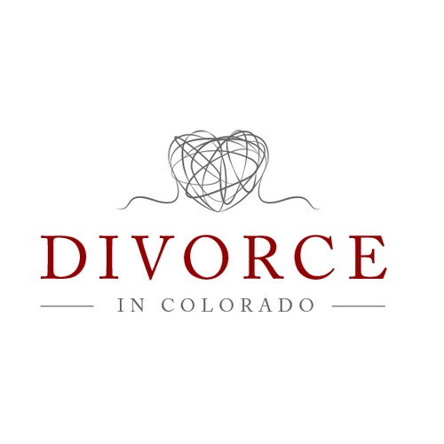 Law firm brand with the title 'Creative logo for Divorce in Colorado'