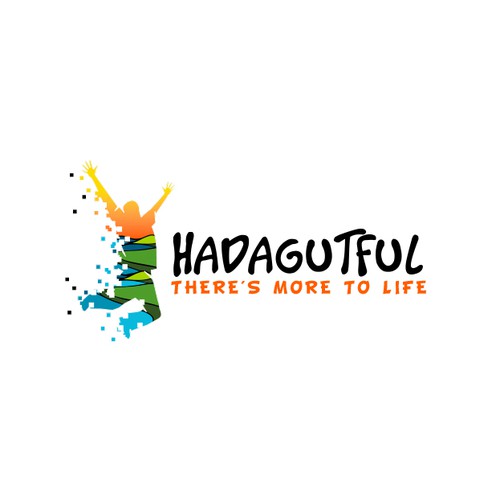 Sunset logo with the title 'Hadagutful'