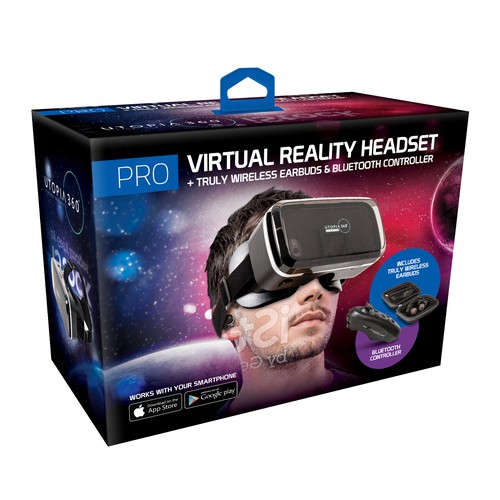 VR design with the title 'vr packaging'