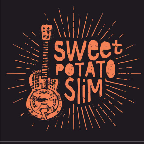 Musician logo with the title 'Color Scheme for Brand design elements for Logo design for Improvisational Blues Musician'