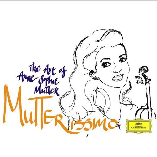 Digital illustration with the title 'CD cover design for Anne-Sophie Mutter'