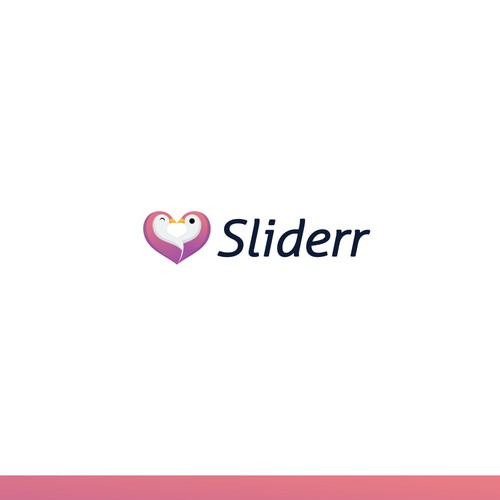 Dating app logo with the title 'SLIDERR'