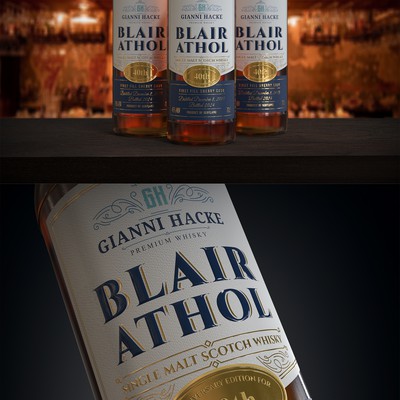 Whiskey label design