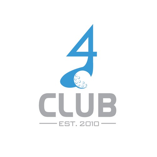 Four design with the title 'Logo Golf Design'