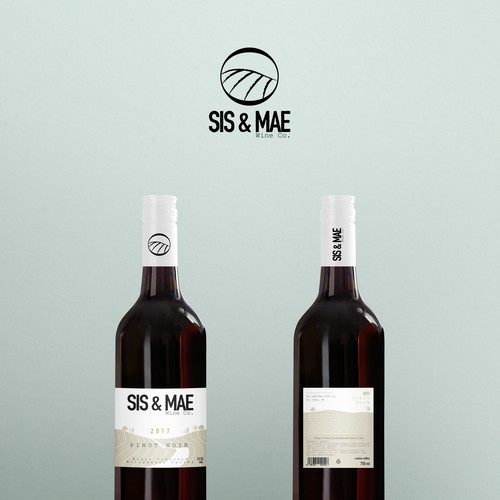 Wine packaging with the title 'Wine label'