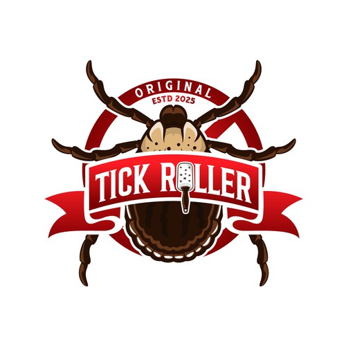 Woods design with the title 'Original Tick Roller'